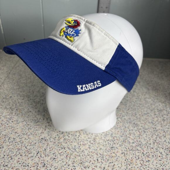KU Kansas University Jayhawks Rock Chalk Visor Hat Cap NCAA March Madness - Picture 2 of 7